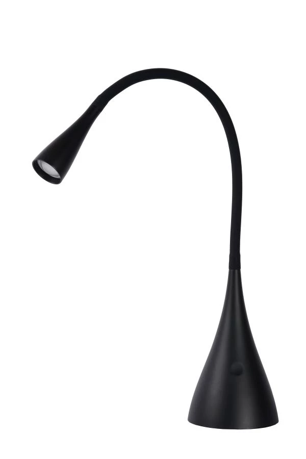 Lucide ZOZY - Lampe de bureau - LED Dim. - 1x4W 3000K - 3 StepDim - Noir - éteint